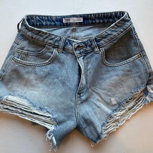 Zara denim shorts